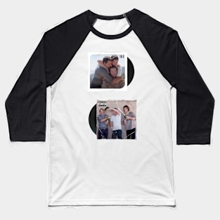 j2m jensen jared misha celebrating and hugs double vinyl supernatural Baseball T-Shirt